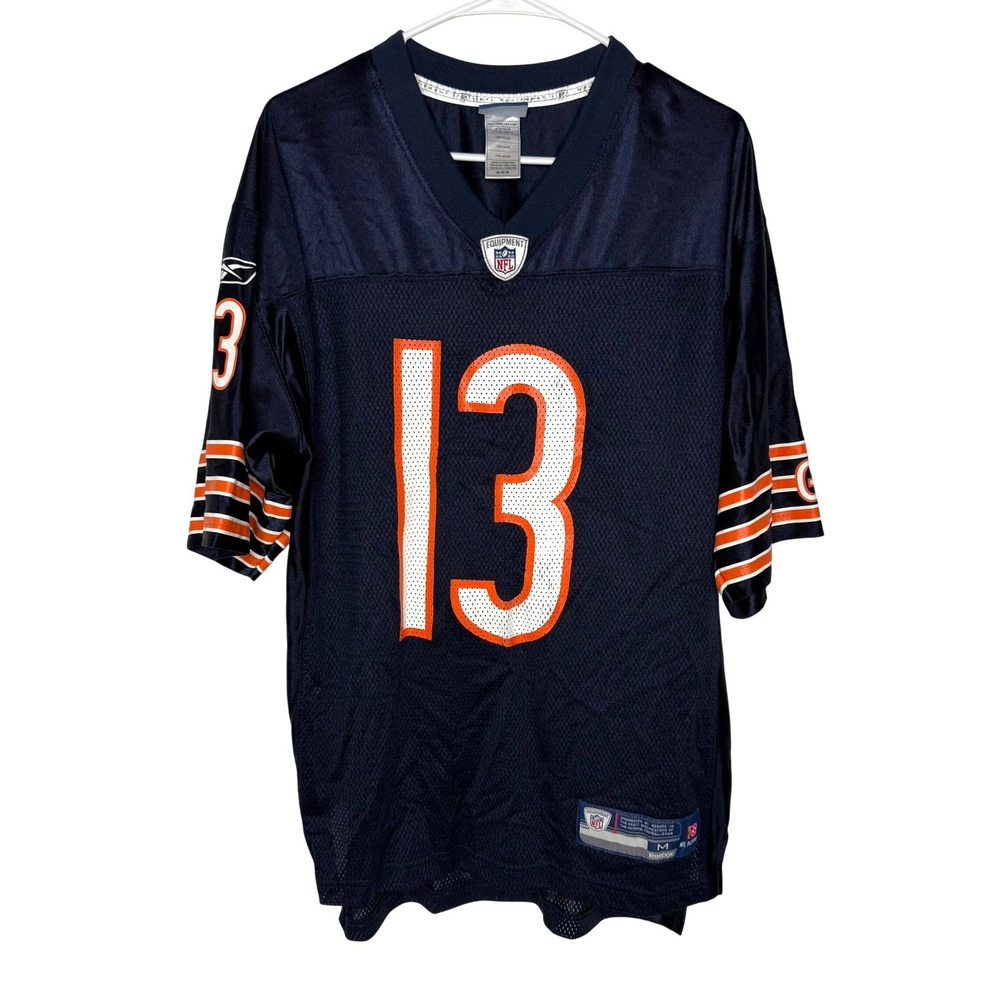 Reebok Mens Chicago Bears Johnny Knox 13 NFL Jersey Navy Blue Medium Onfield